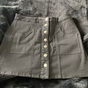 Altard State black Button Up Skirt